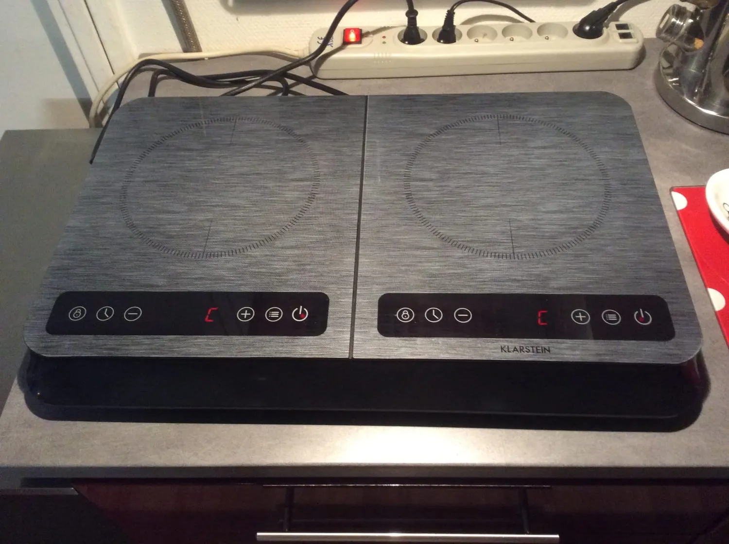 Klarstein InnoChef double plaque induction argent 3400W