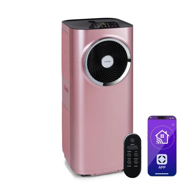 Klarstein Kraftwerk Smart 10K climatiseur mobile or rose 10000 BTU