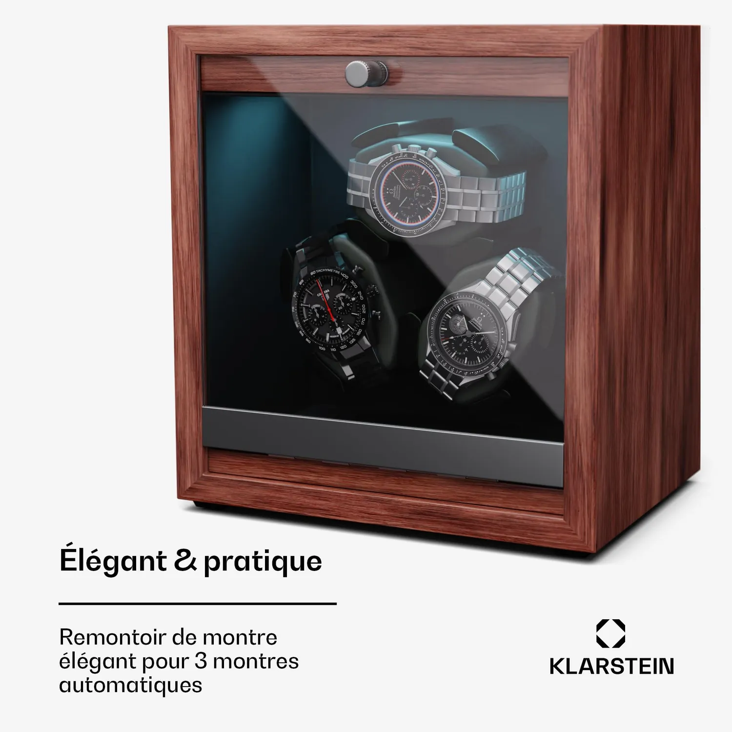 Klarstein remontoir montre automatique noir 1 montre