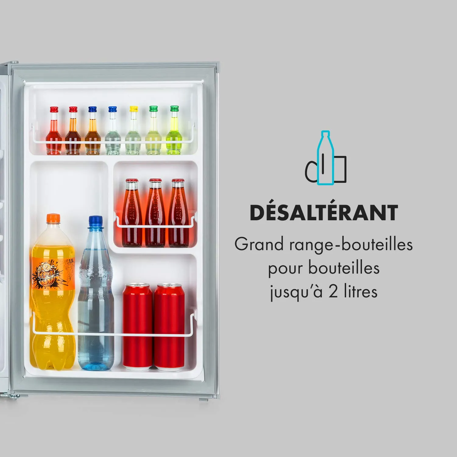 Klarstein Delaware réfrigérateur 76 L argent