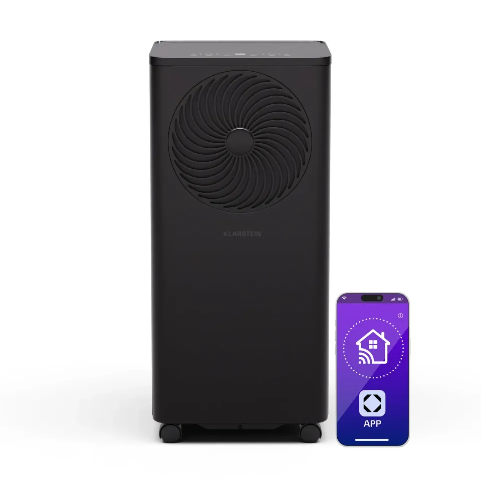 Klarstein Aero Ring Climatiseur Mobile Noir 31 m²