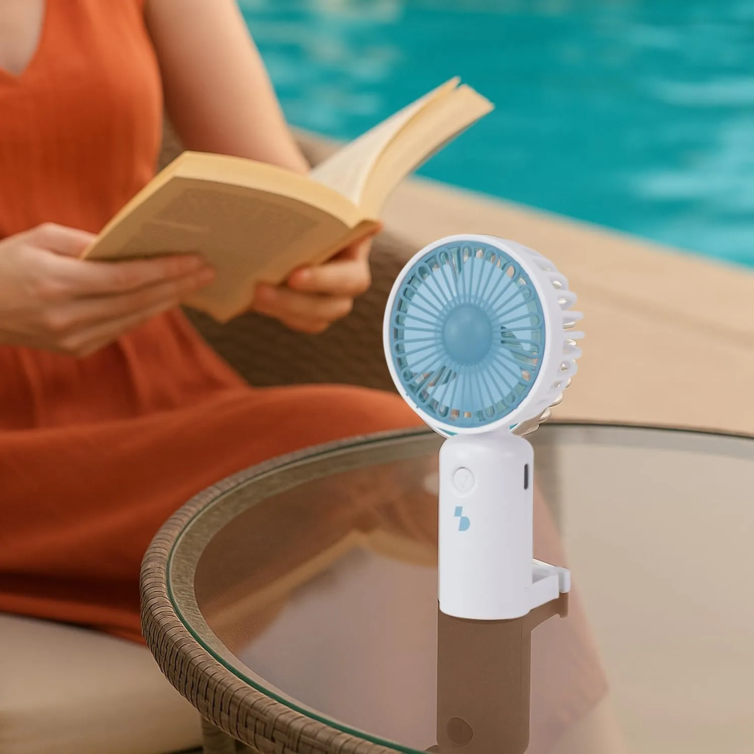 Beper P206VEN402 mini ventilateur portable USB-C blanc