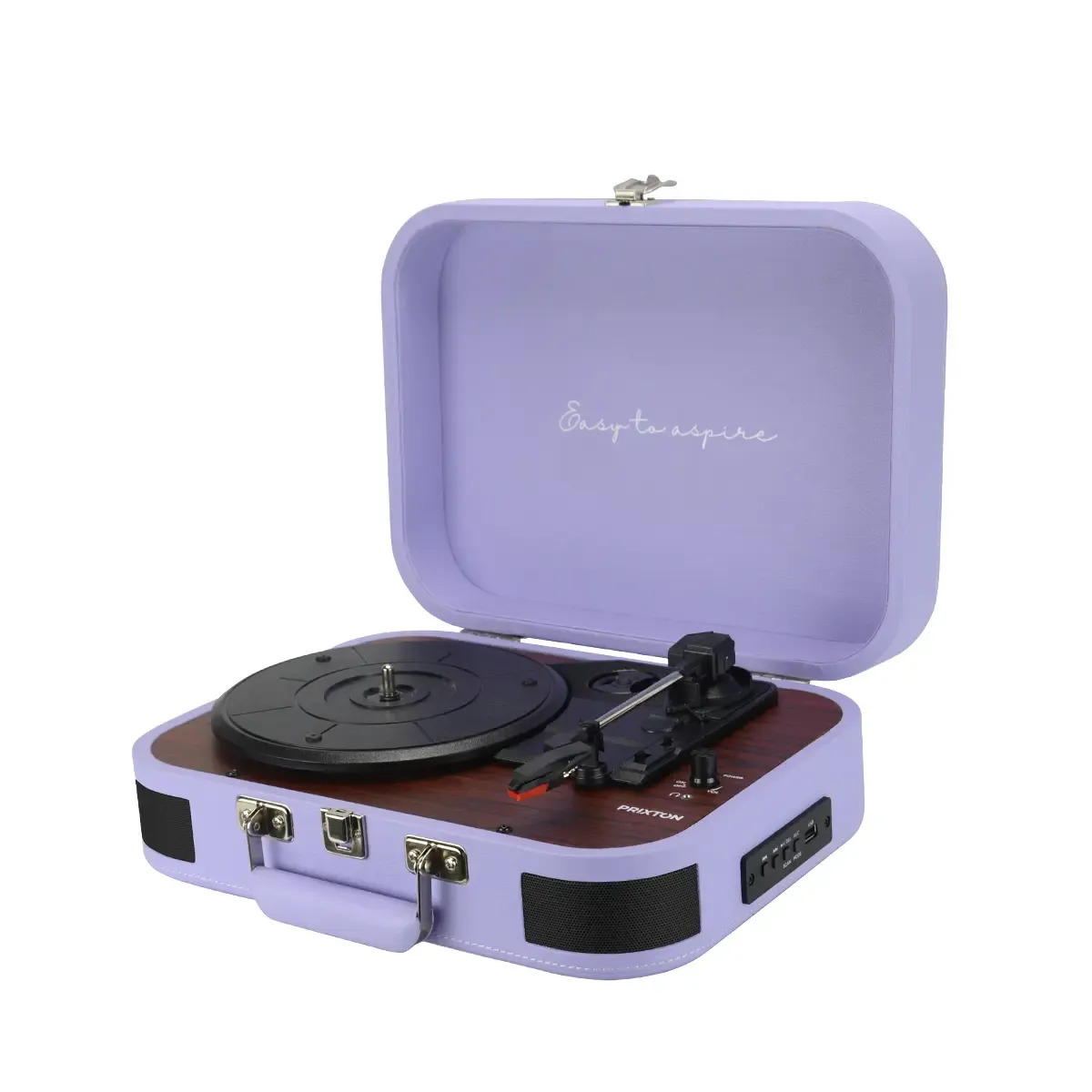 Prixton VC600 platine vinyle lilas haut-parleurs intégrés