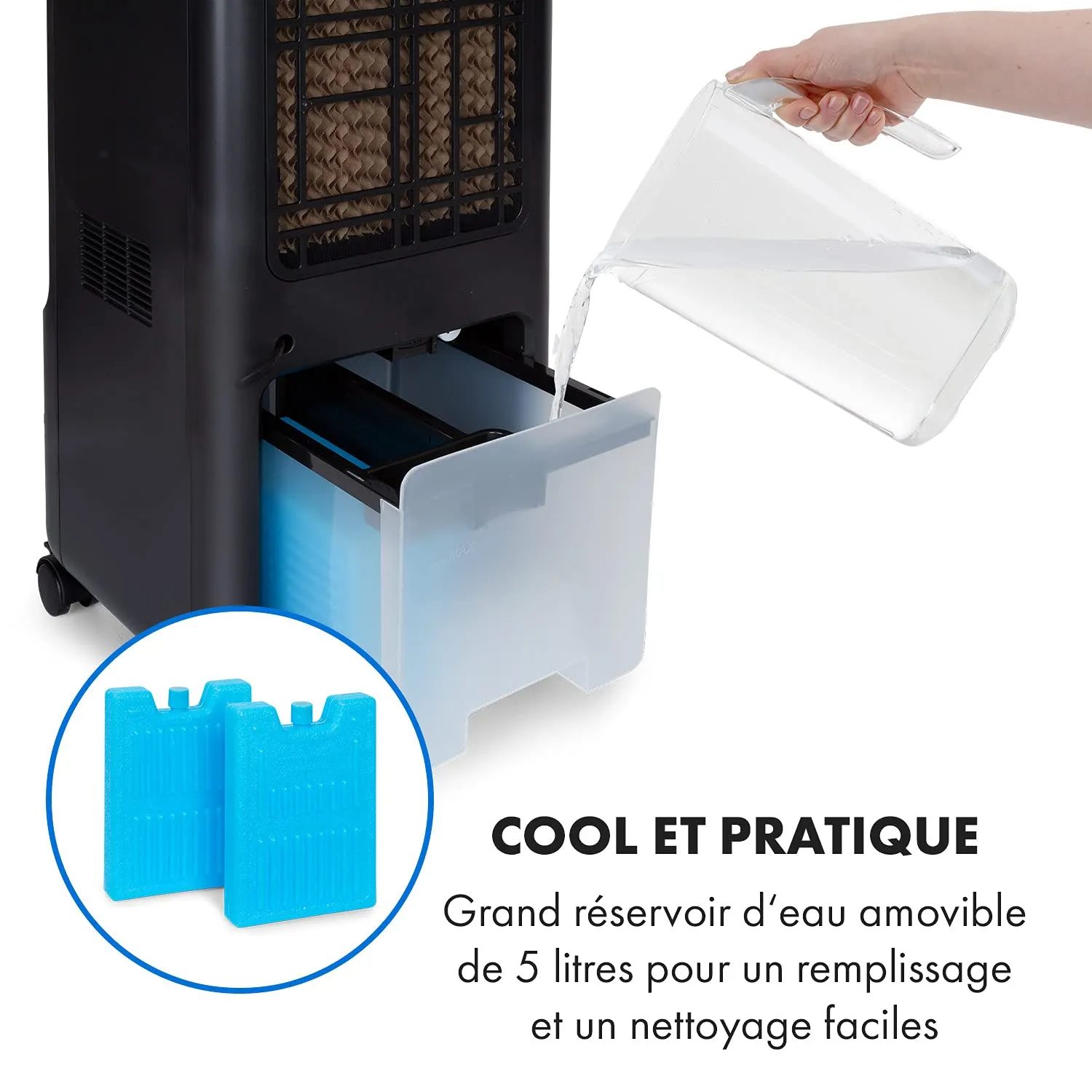 Klarstein Maxflow Smart rafraîchisseur d'air noir 5 L