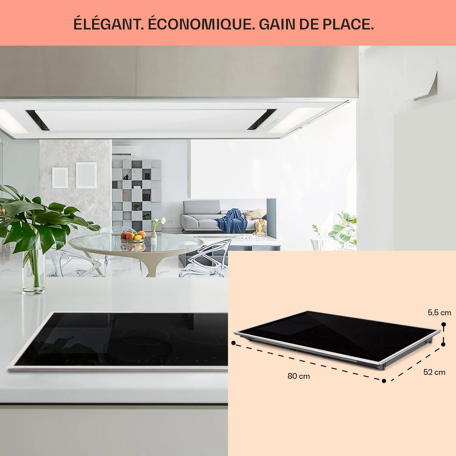 Klarstein Delicatessa 77 Hybrid Prime plaque induction 4 feux 7500W