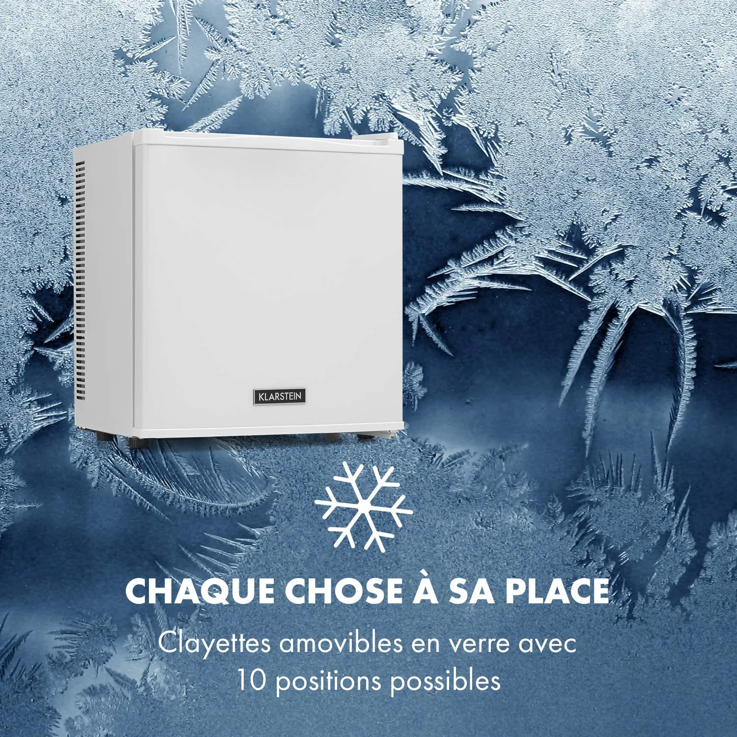 Klarstein mini frigo blanc 13 litres silencieux