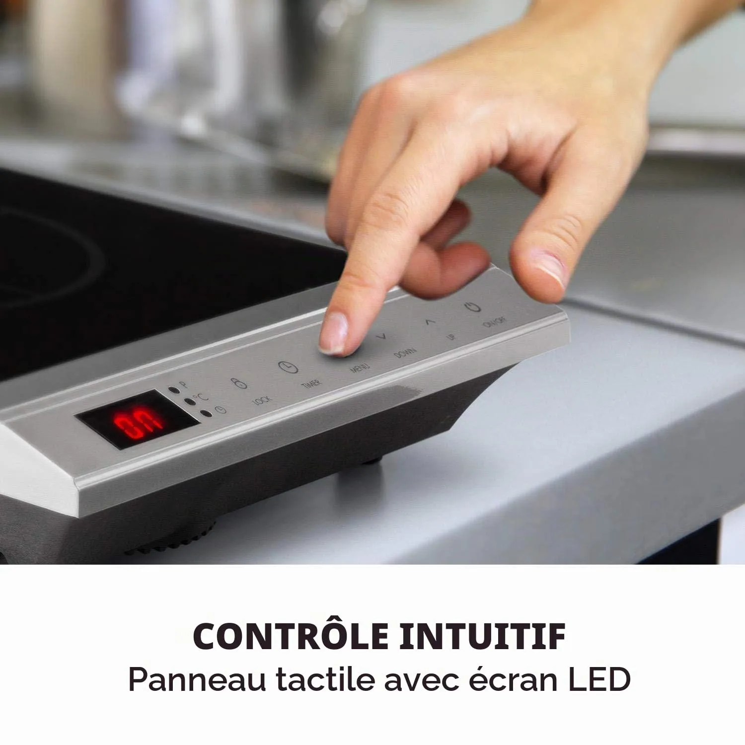 Klarstein MisterCook plaque cuisson infrarouge 2000W argent