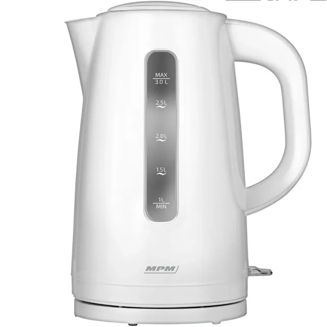 MPM MCZ-101 bouilloire électrique 3 L blanche 2200 W