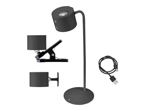 Beper Luminì P201UTP304 lampe tactile noire rechargeable