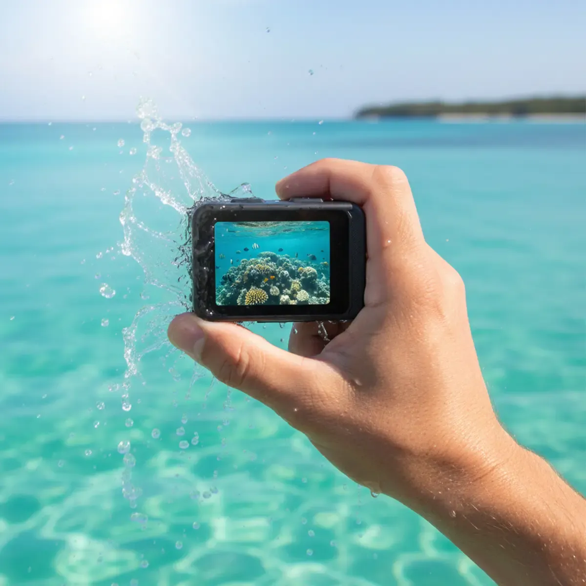 Prixton Aqua DV850 caméra action 4K double écran IPS