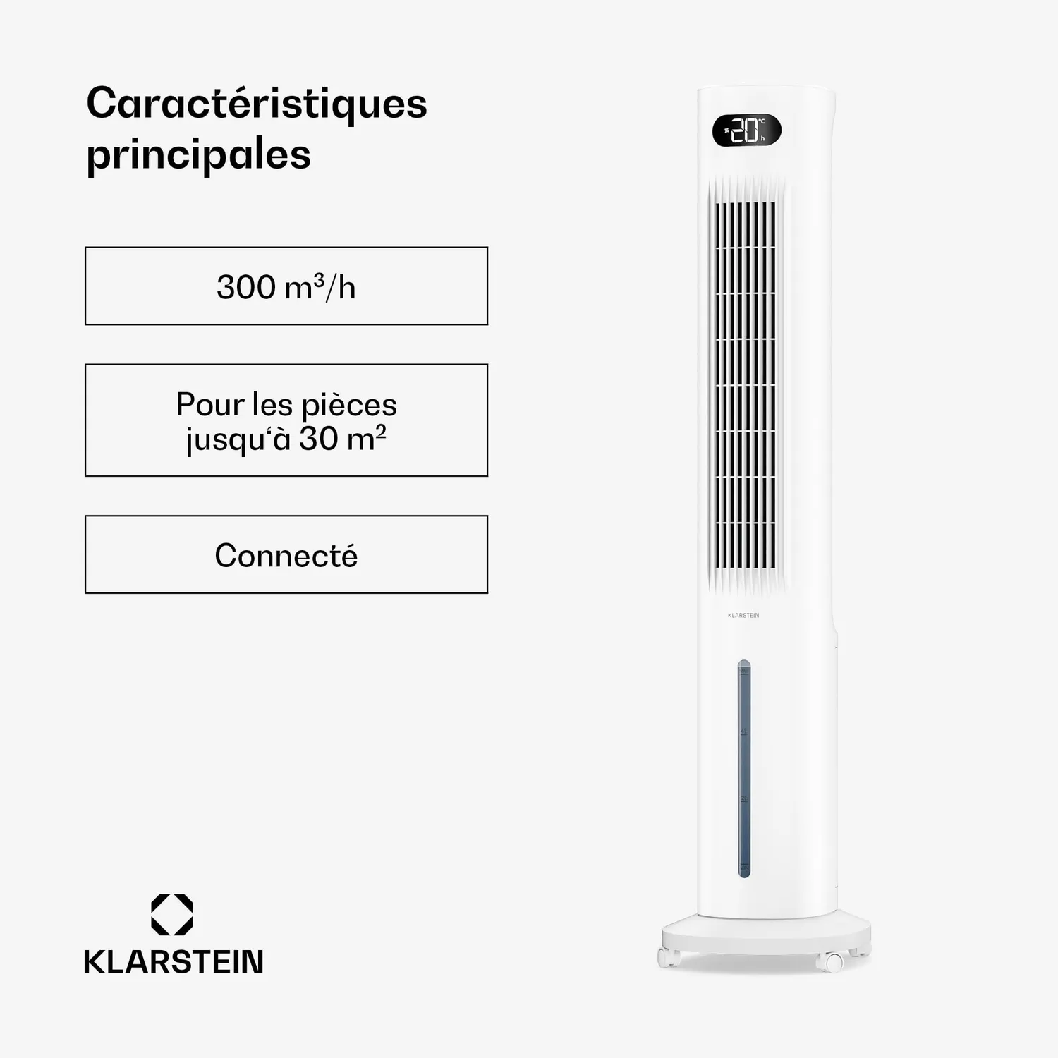 Klarstein Polar Smart rafraîchisseur 5 L blanc 30 m²