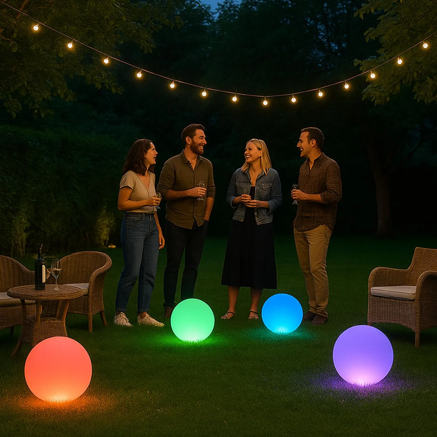 Beper P207ILO226 boule lumineuse jardin solaire 40 cm