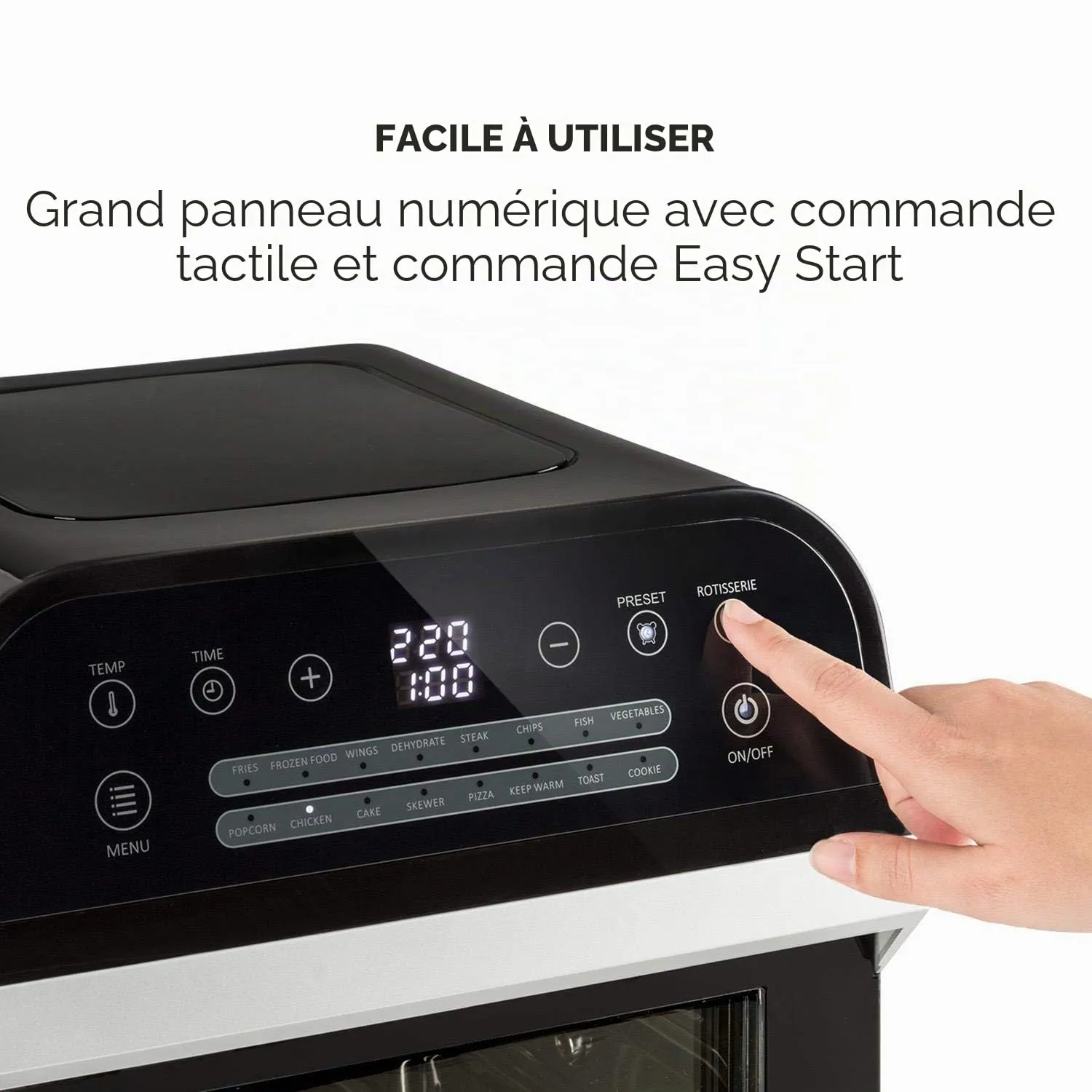Klarstein AeroVital Cube Edition friteuse sans huile 12 L noire 1600W
