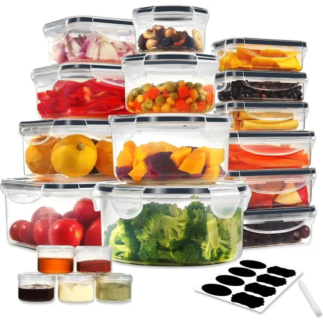 YASHE Boîte Conservation Alimentaire 38 Pièces Hermétique