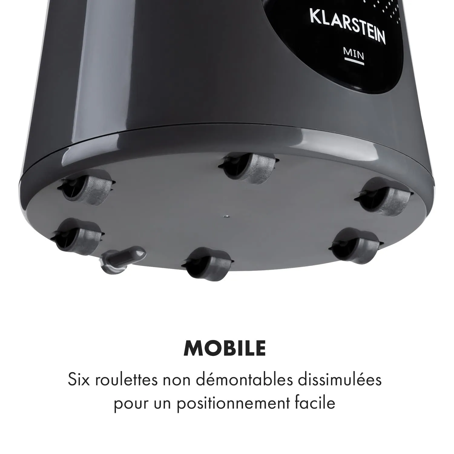Klarstein 5 en 1 rafraîchisseur d'air mobile 7L 132m³/h