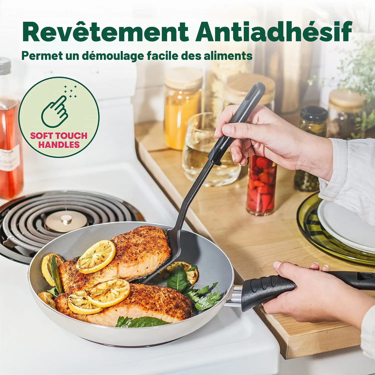 La Bella batterie cuisine 12 pièces antiadhésive rouge