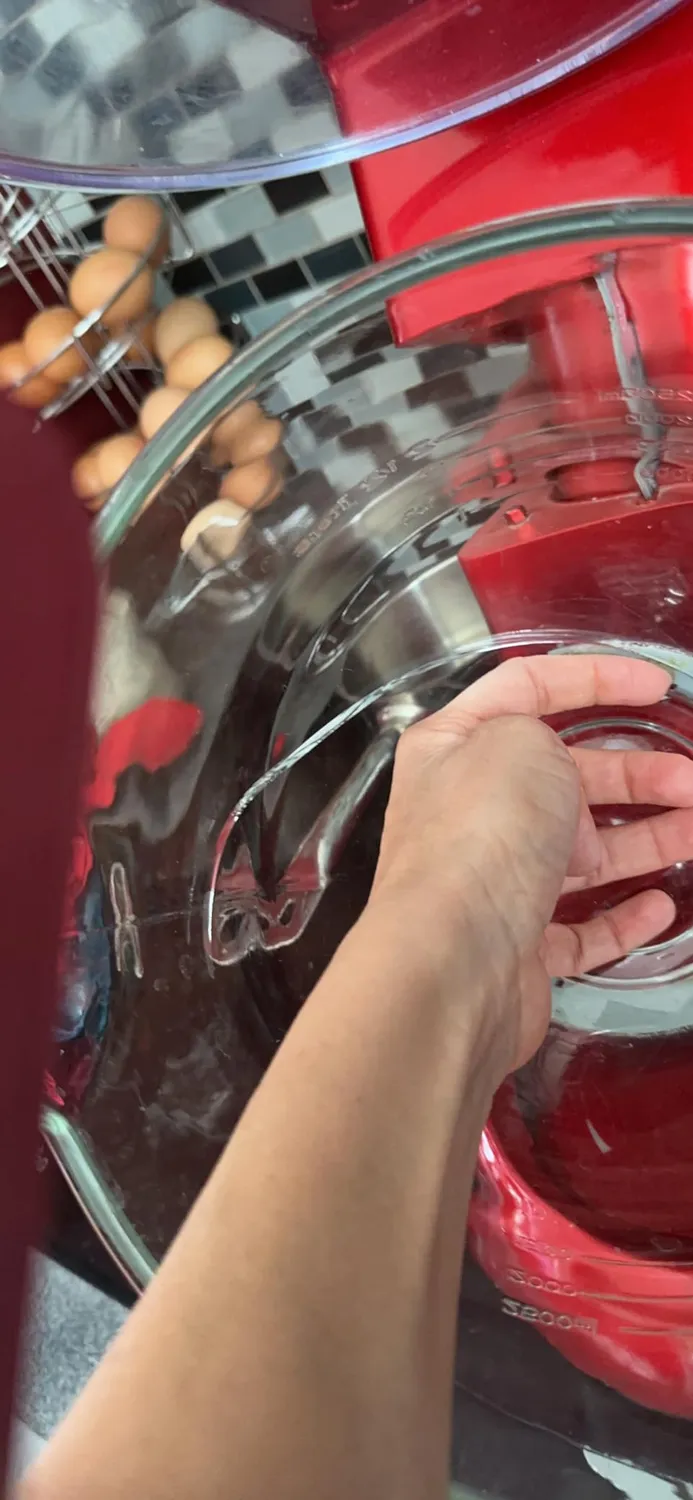 Klarstein robot pâtissier 5L 2000W rouge mouvement planétaire