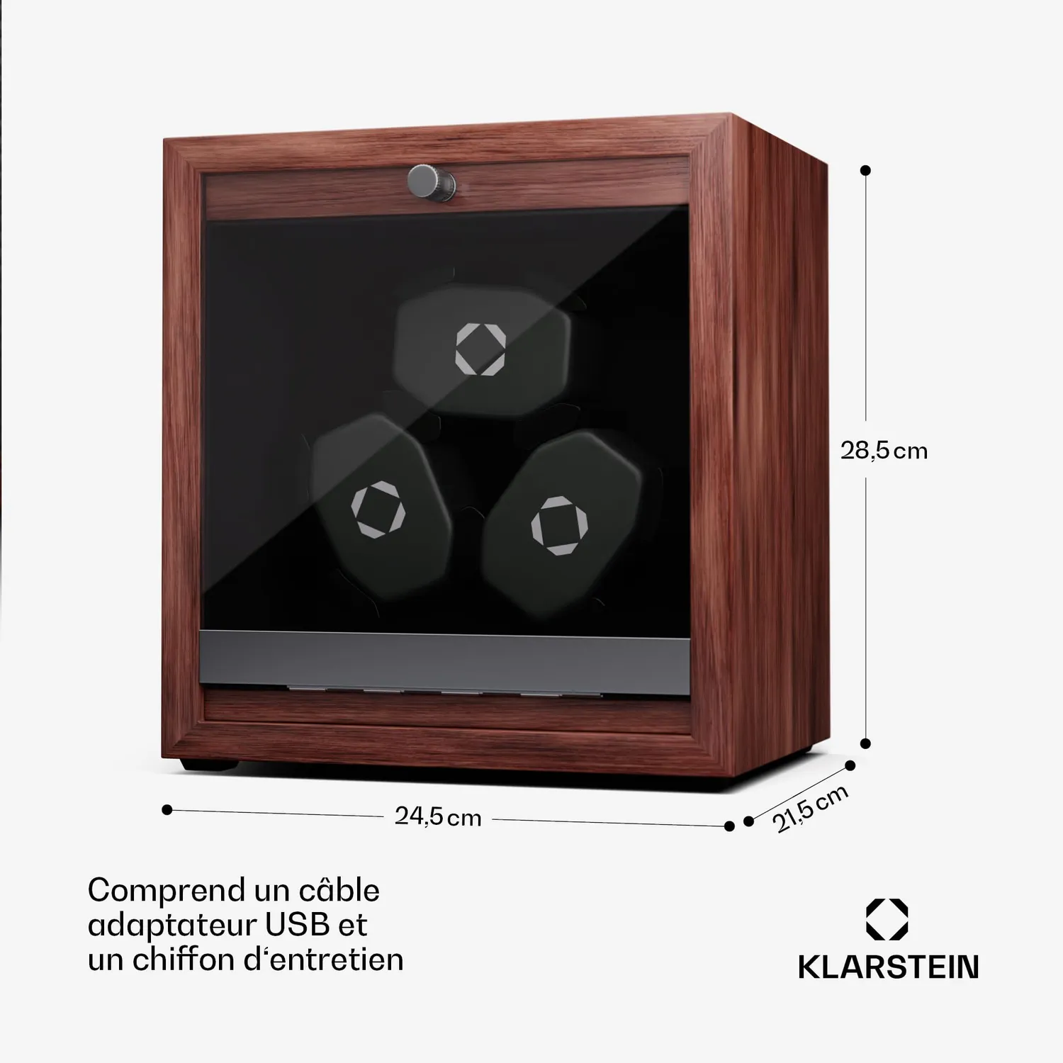 Klarstein remontoir montre automatique noir 1 montre