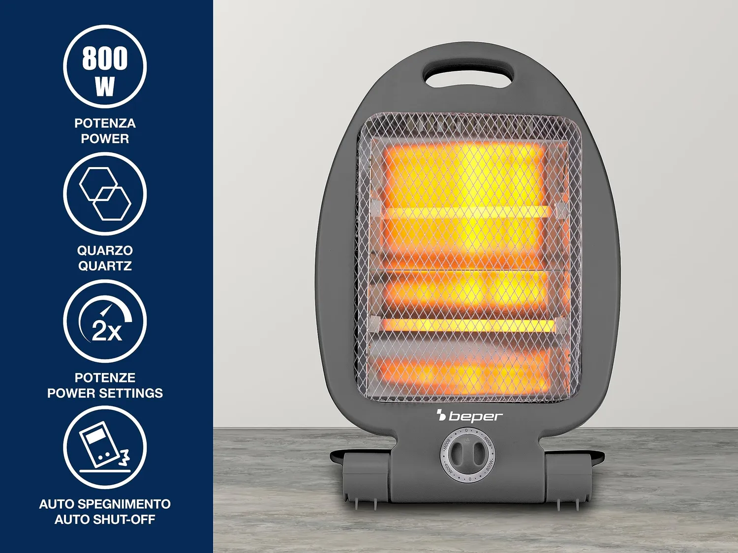 Beper P203PAN005 radiateur quartz 800 W modèle 2026