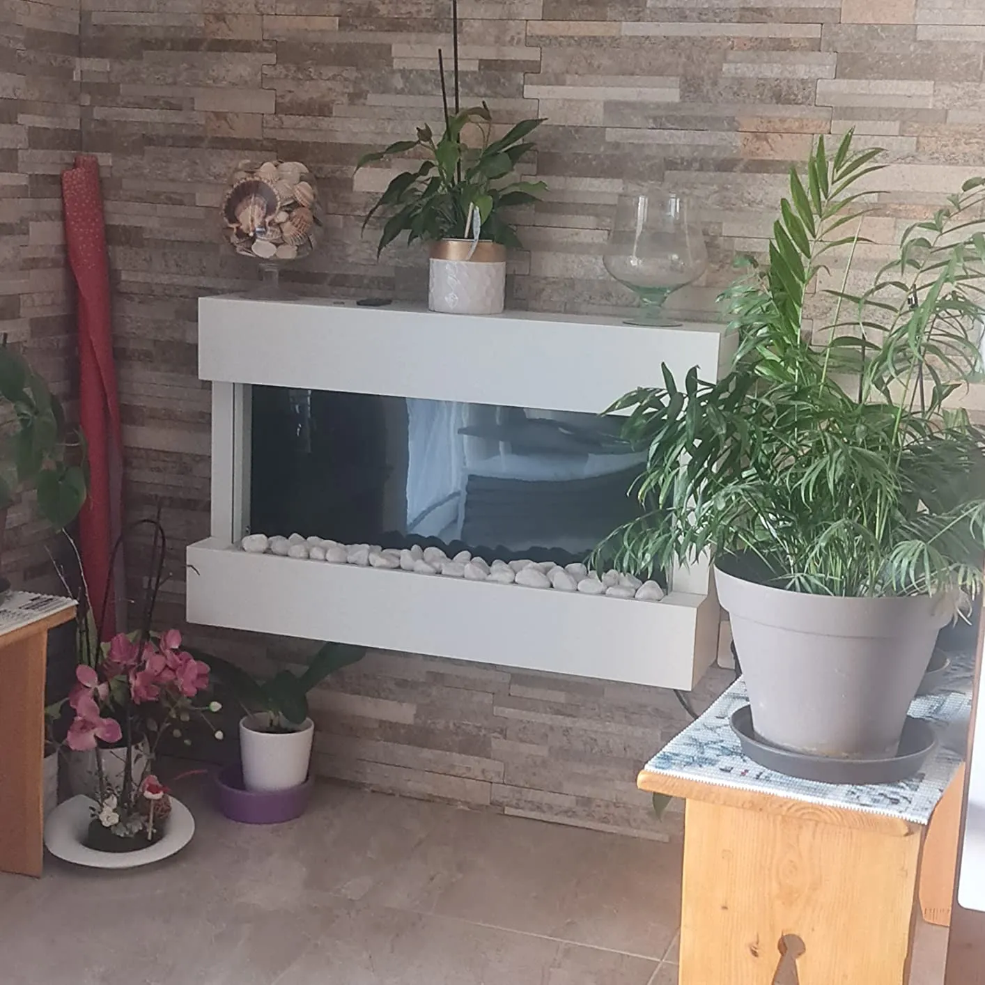 Klarstein Studio 1 cheminée électrique blanche 2000 W