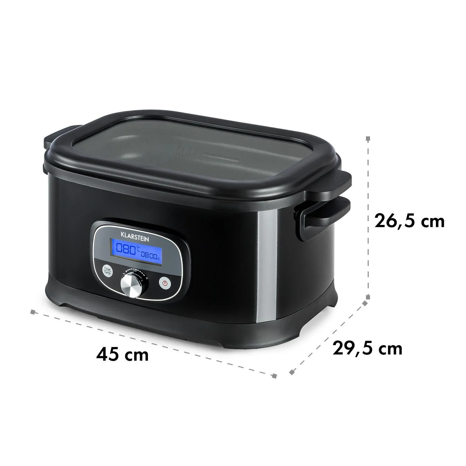 Klarstein Jacuzzi cuiseur sous vide 6 L argenté