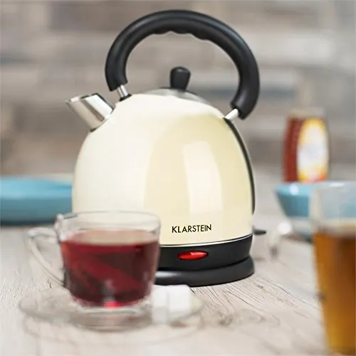 Klarstein Teatime théière électrique crème 1,8 L