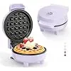 YASHE Mini Gaufrier rouge gaufrier 550W 10 cm antiadhésif