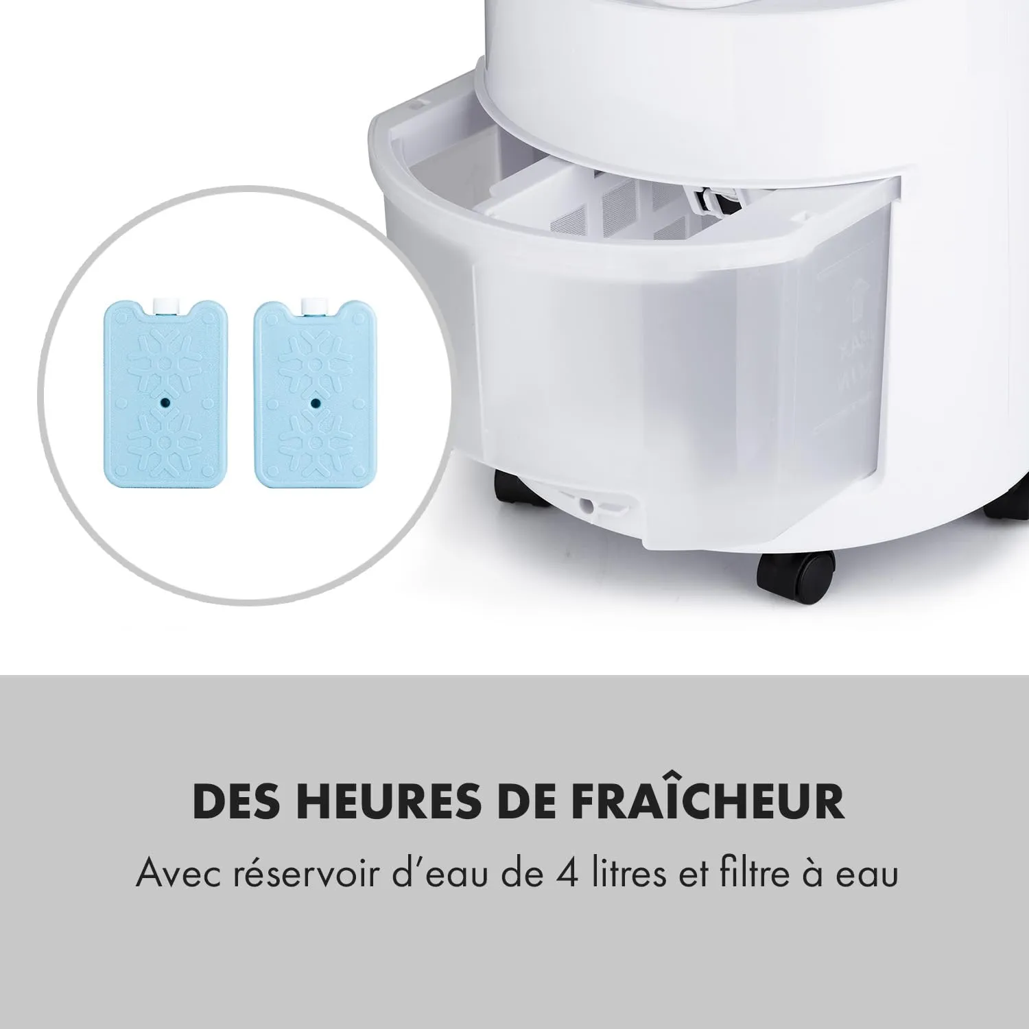 Klarstein rafraîchisseur d'air 4 en 1 4 L 45 W