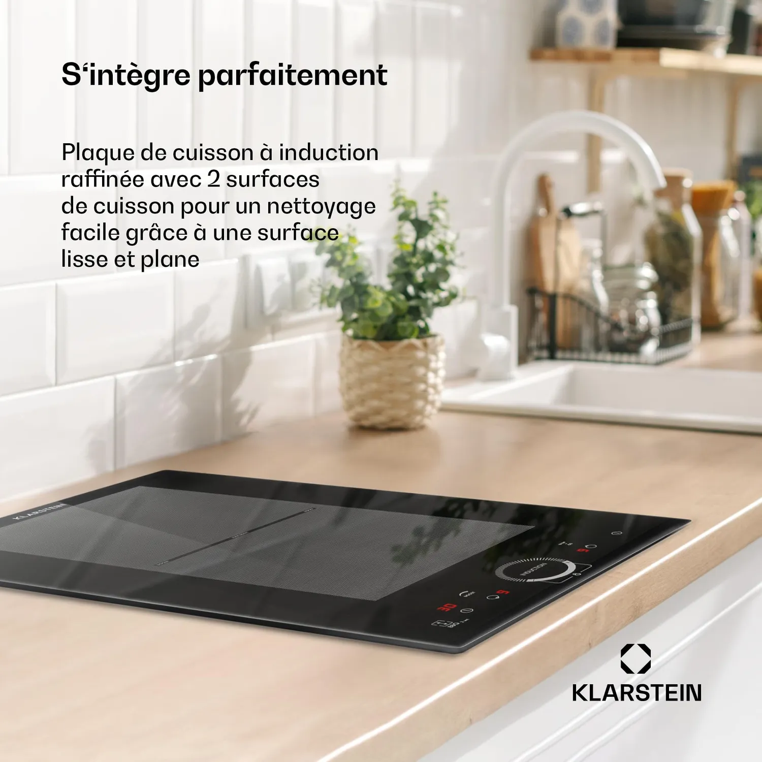 Klarstein Plaque induction 2 feux noire 3500 W Flex