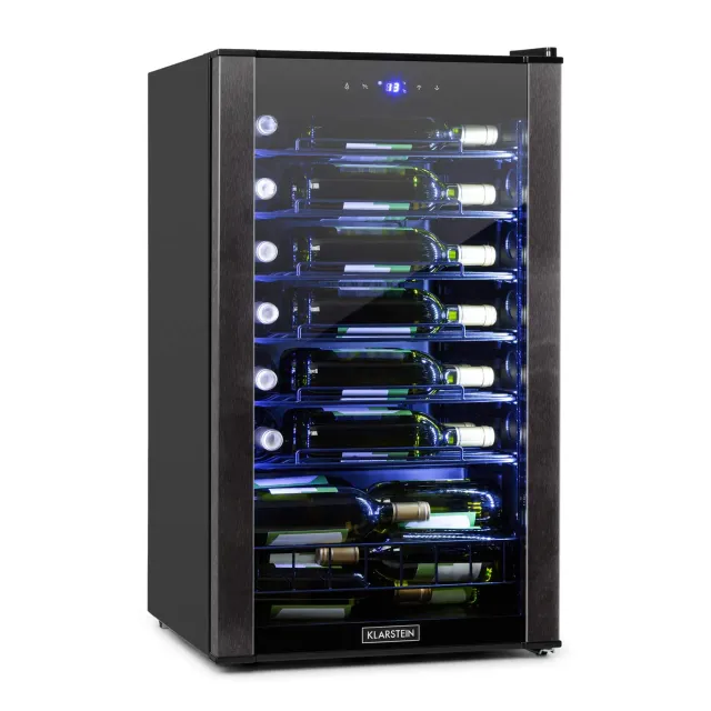 Klarstein Vinomatica Cave à Vin 36 Bouteilles Noir 95 L