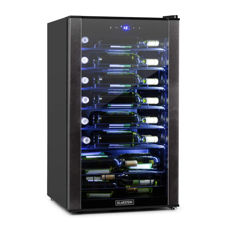 Klarstein Vinomatica Cave à Vin 36 Bouteilles Noir 95 L