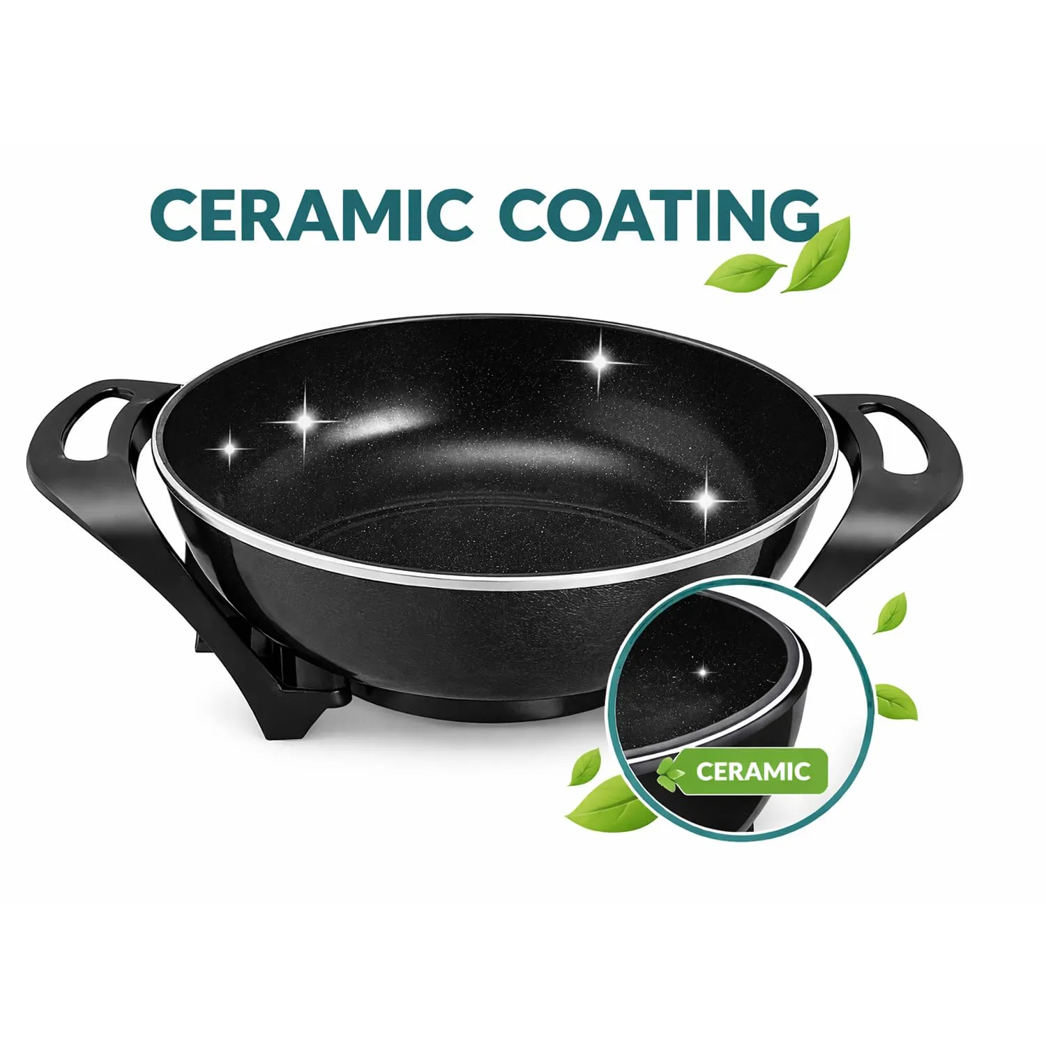 Beper P101COS100 wok électrique 33cm 5L céramique