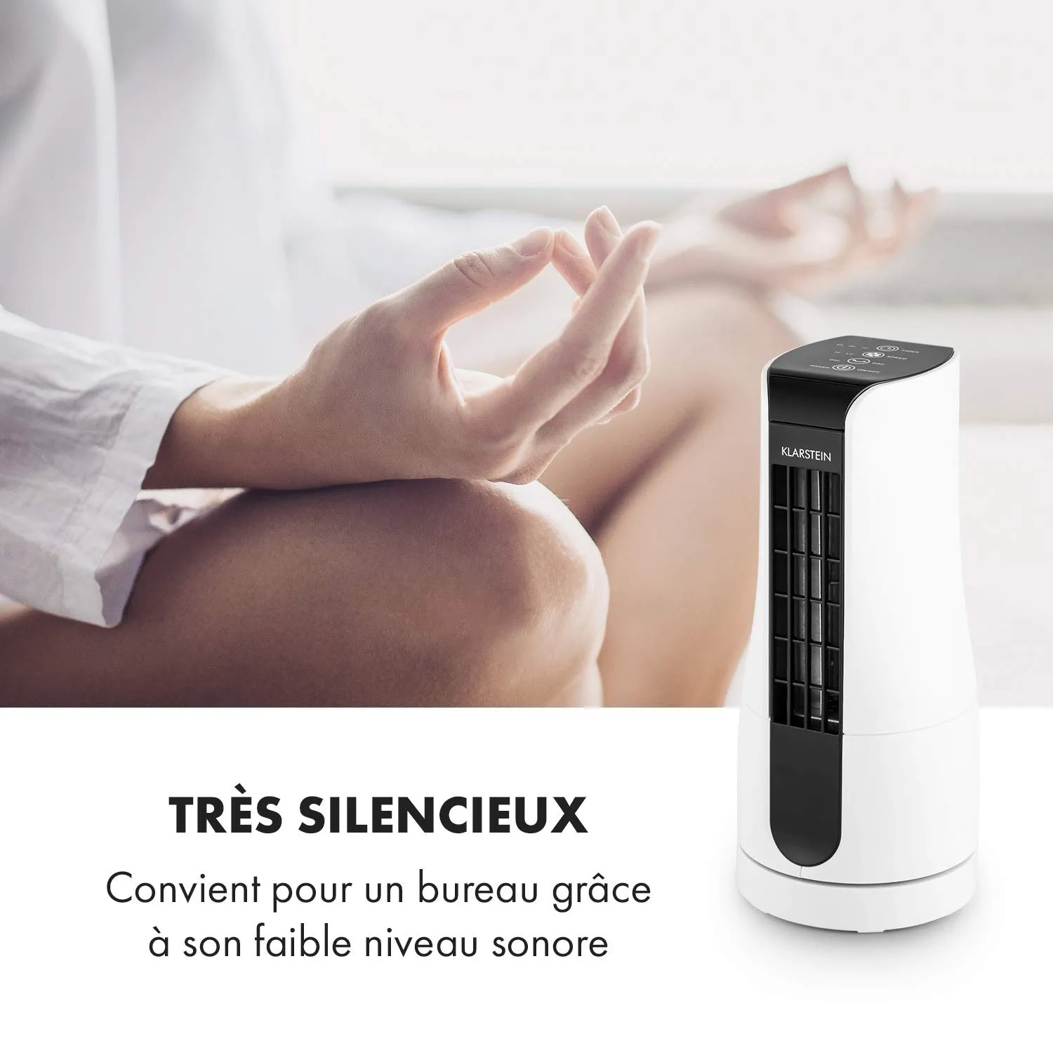 Klarstein Skyscraper Office ventilateur de table blanc 16 W silencieux