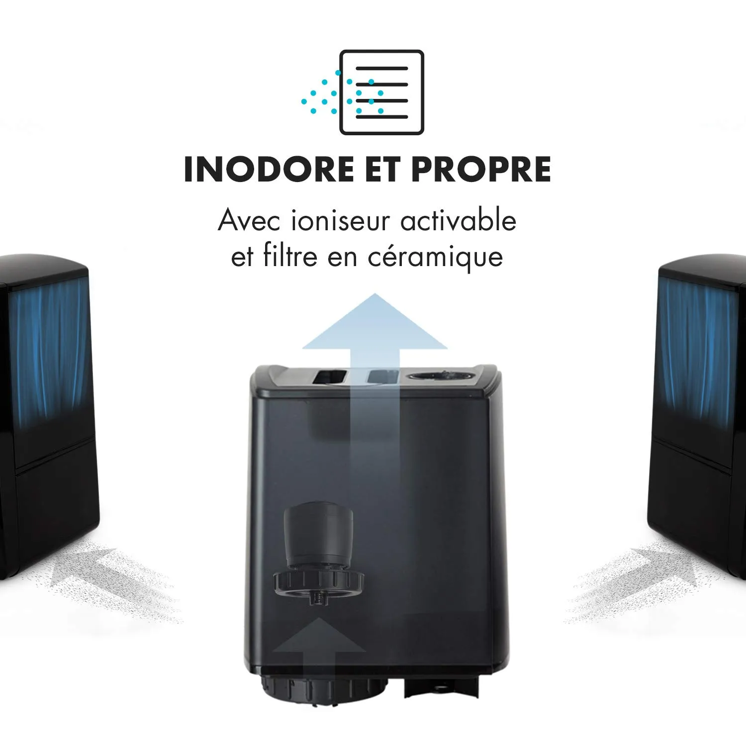 Klarstein VapoAir Opal humidificateur 5L noir brume chaude