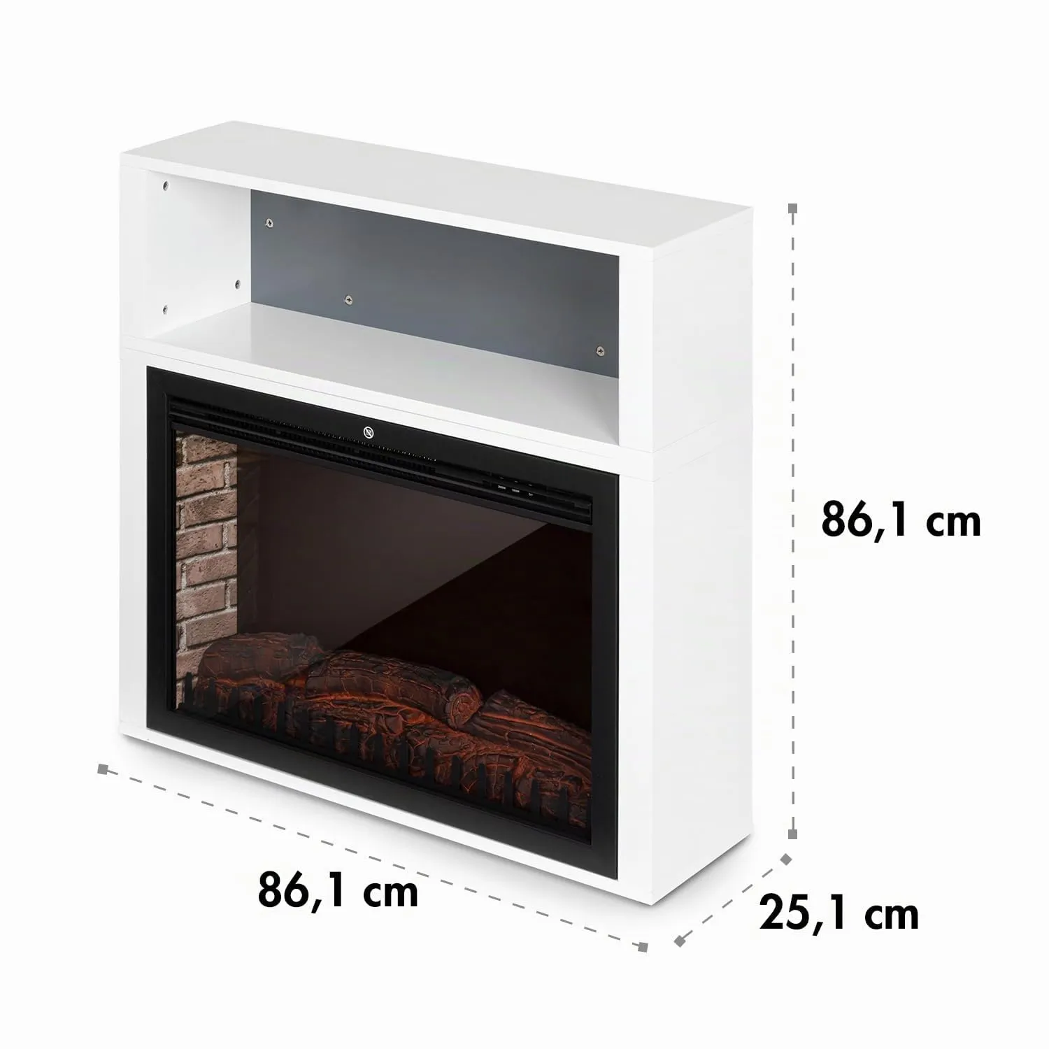 Klarstein Mauna Loa cheminée électrique Blanche 2000W
