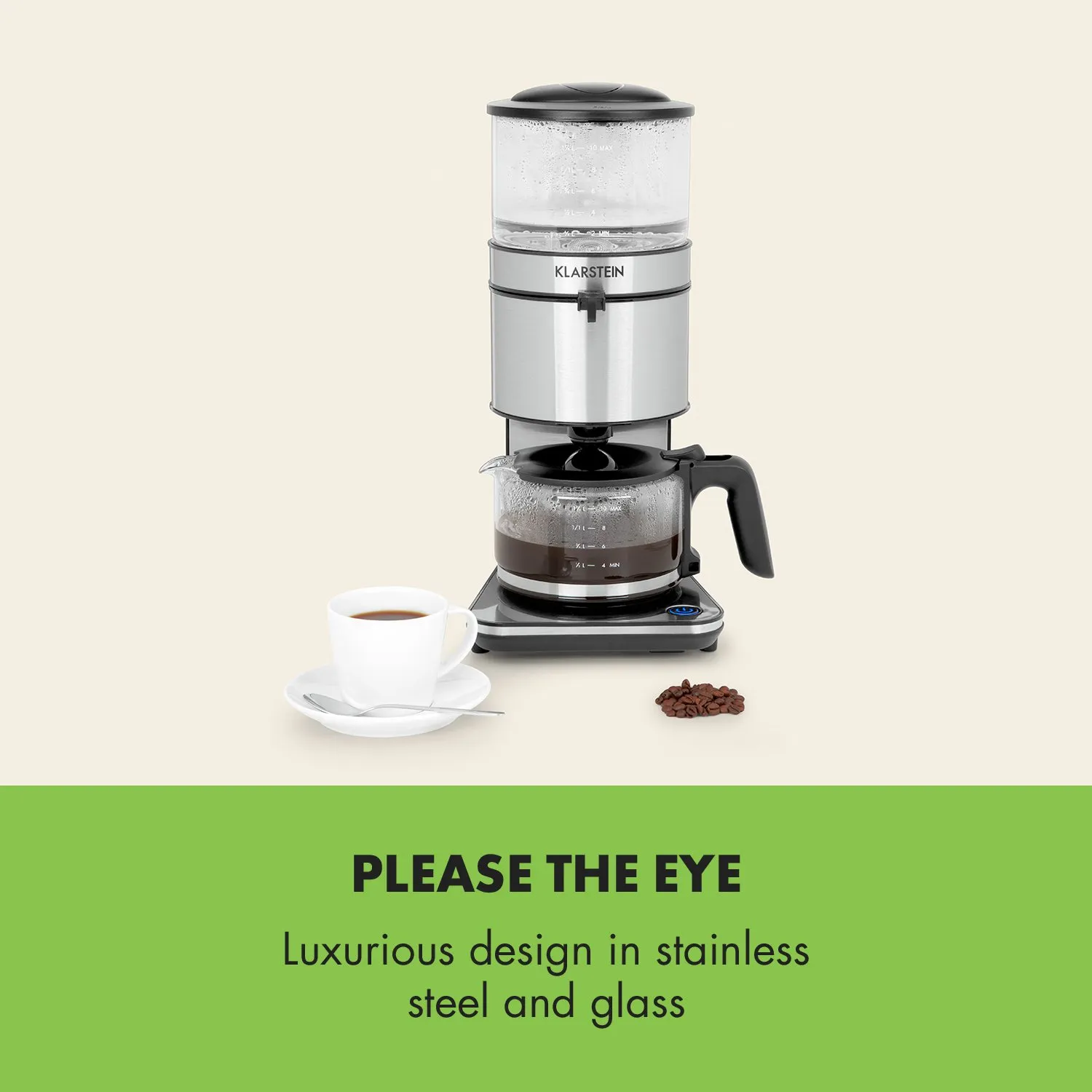 Klarstein Soulmate cafetière filtre 1,25 L 10 tasses 1800 W