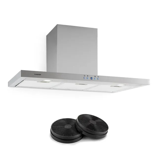 Klarstein Limelight hotte murale 90cm argent 620m³/h