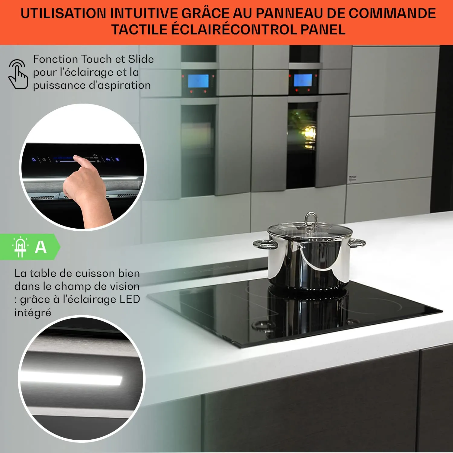 Klarstein Royal Flush Eco hotte 90cm