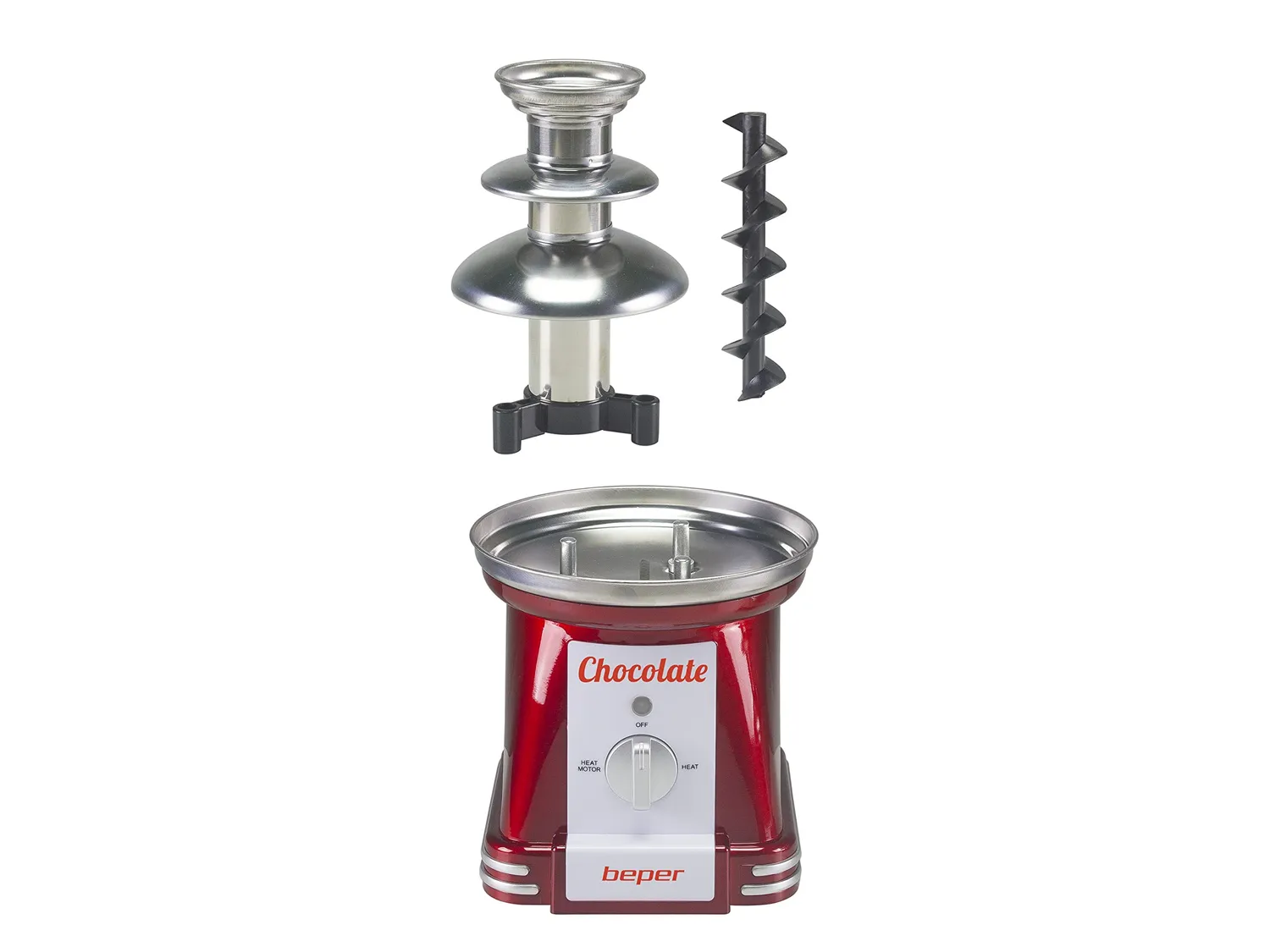 Beper P101CUD200 fontaine à chocolat 3 niveaux 750 ml inox
