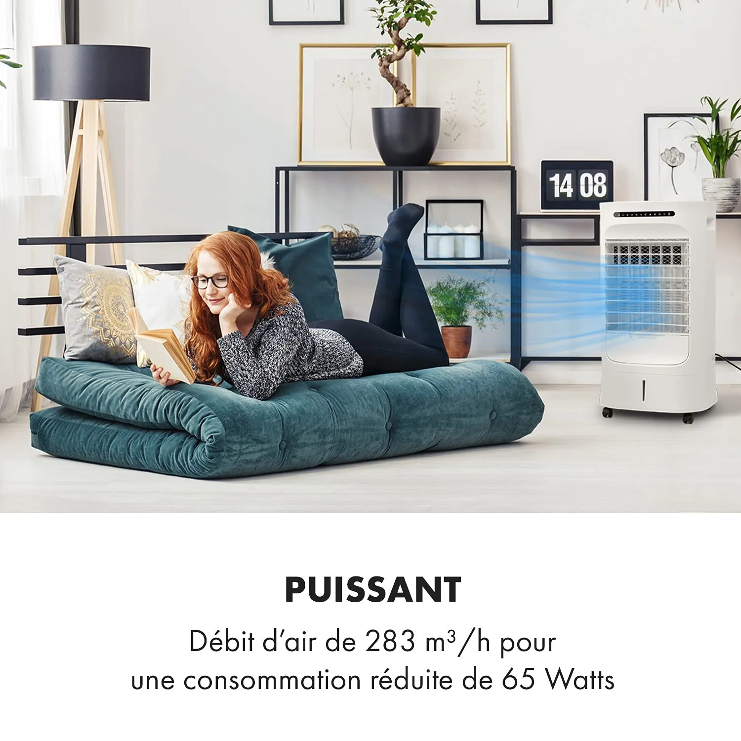 Klarstein Iceberg Breeze Rafraîchisseur d'Air 10 L Blanc 65 W