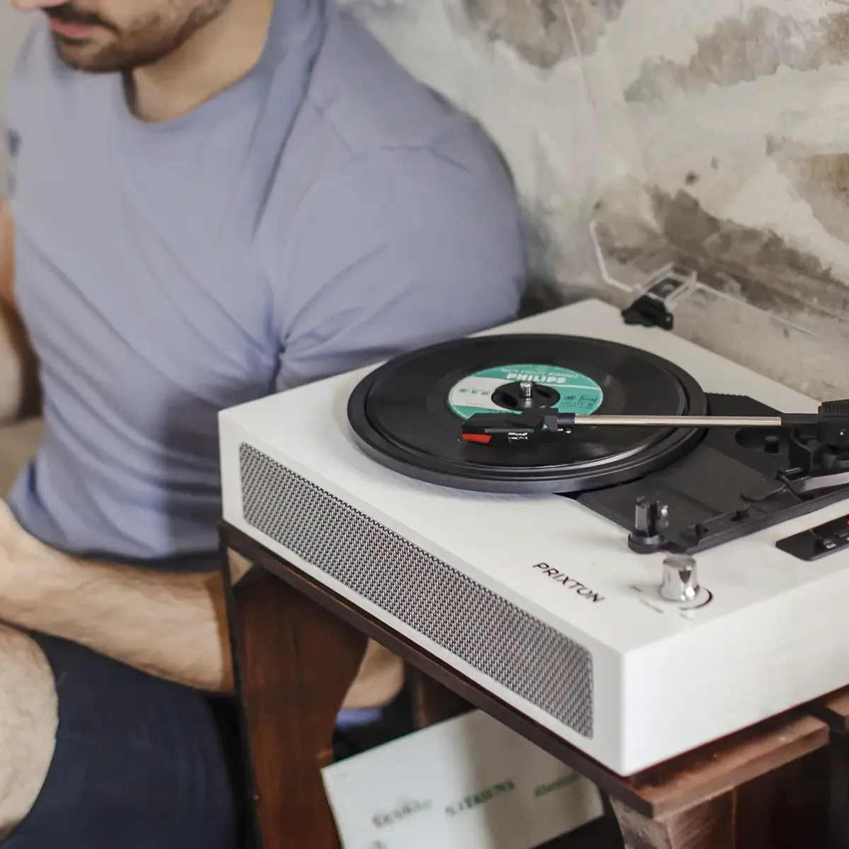 Prixton Studio Deluxe tourne-disque vinyle USB SD