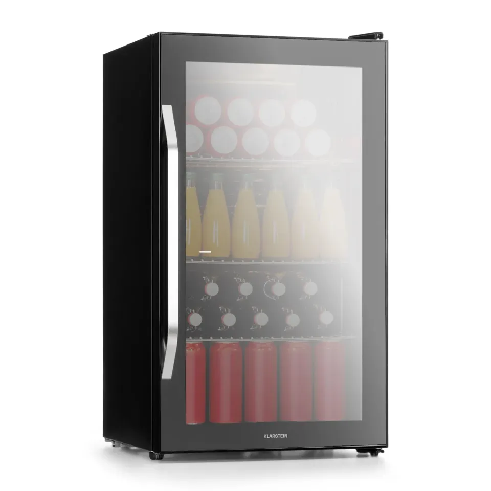 Klarstein mini frigo 80 L noir porte vitrée