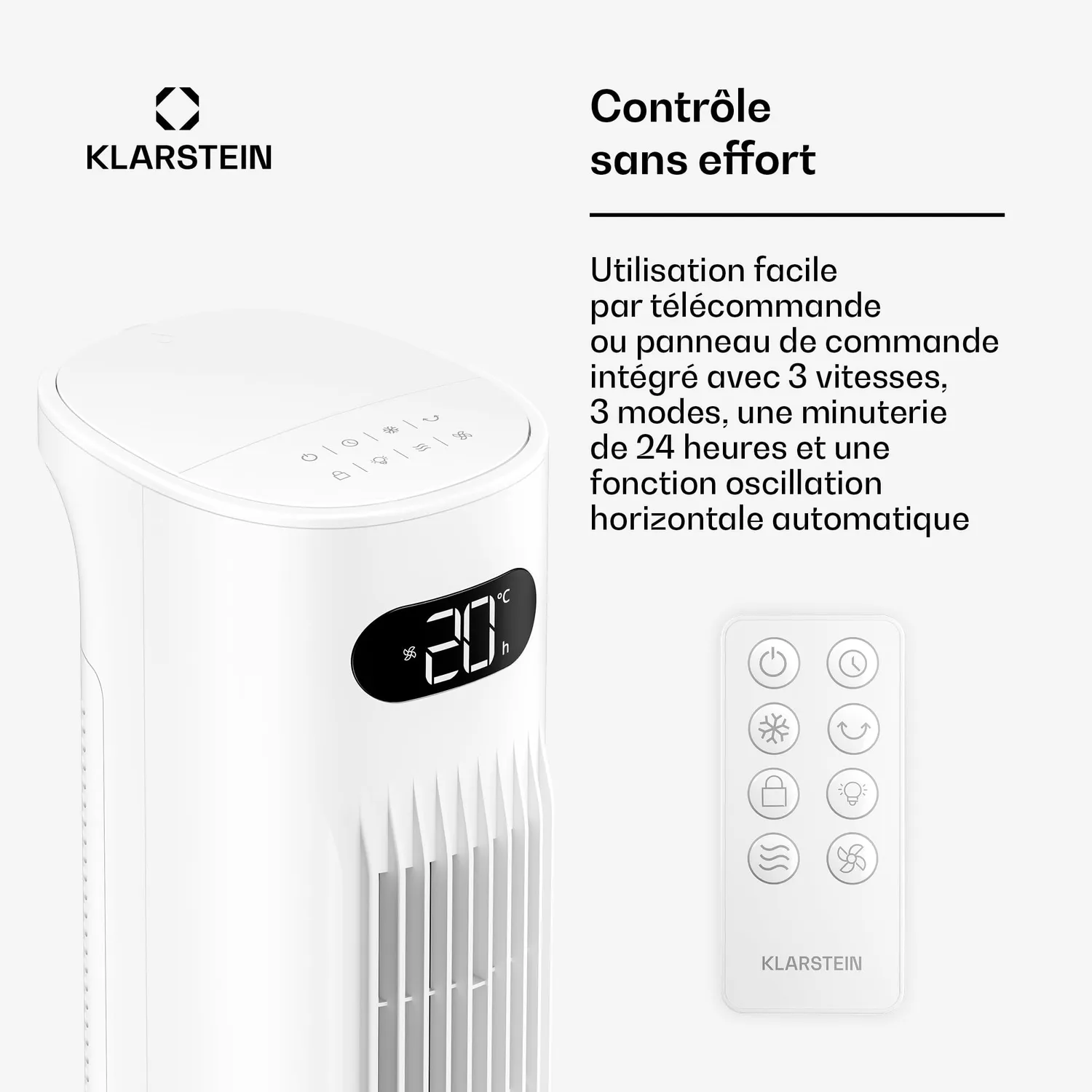 Klarstein Polar Smart rafraîchisseur 5 L blanc 30 m²