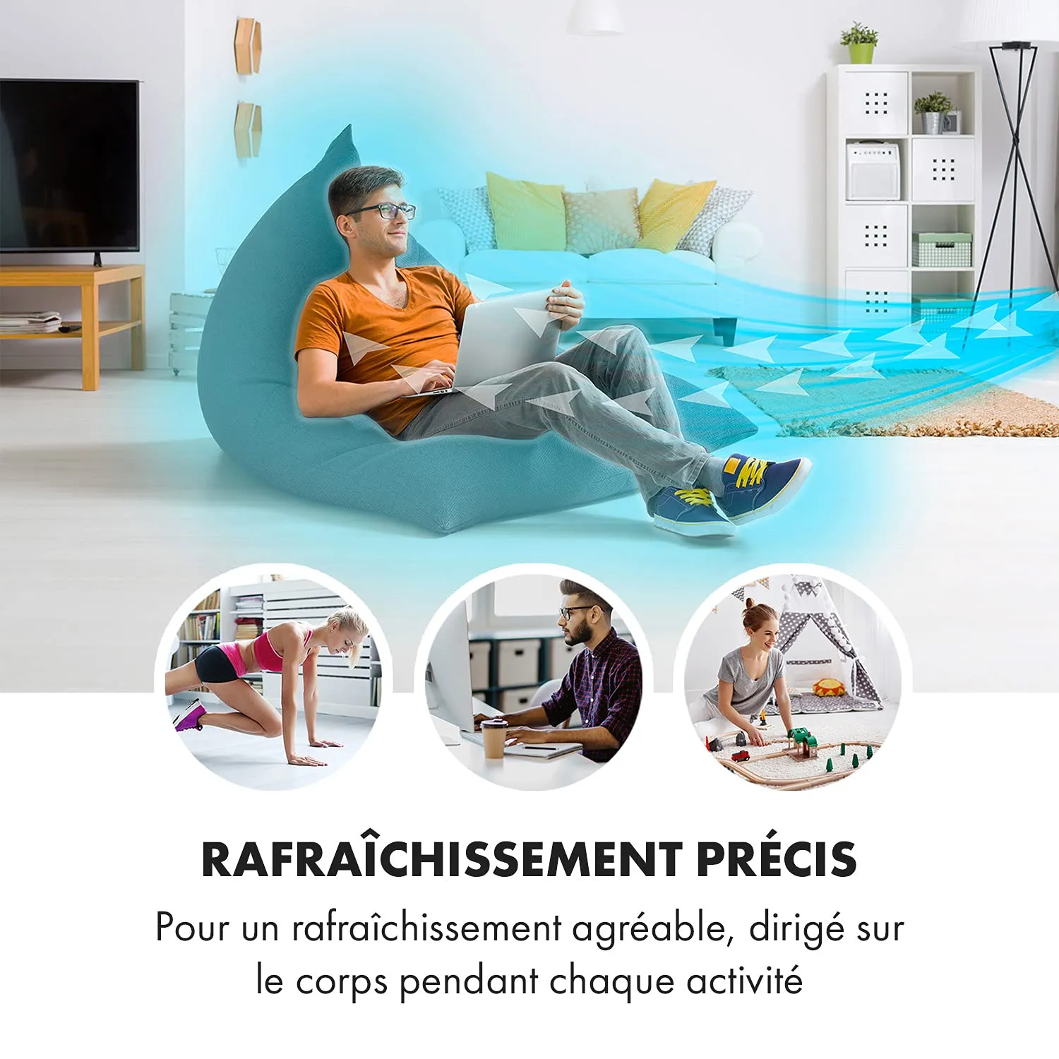 Klarstein Maxflow Smart rafraîchisseur d'air noir 5 L
