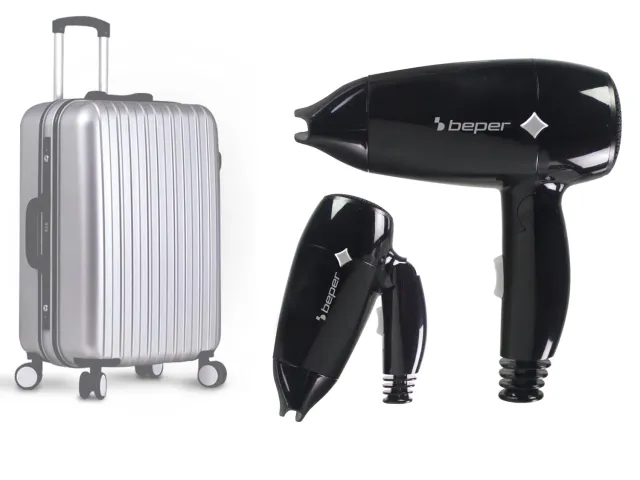 Beper P301ASC100 sèche-cheveux pliable noir 1200 W