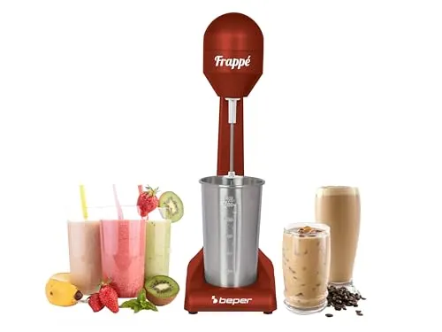 Beper mixeur milkshakes électrique rouge 0,5 L