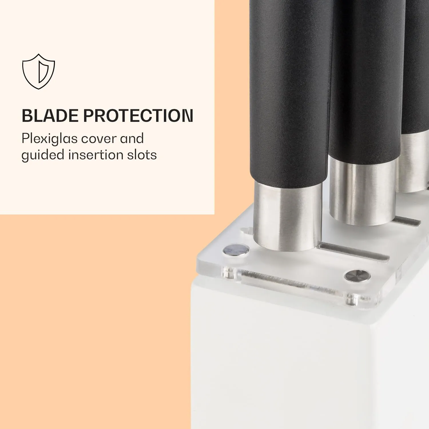 Klarstein Kitano Plus set couteaux bloc bois 7 pièces