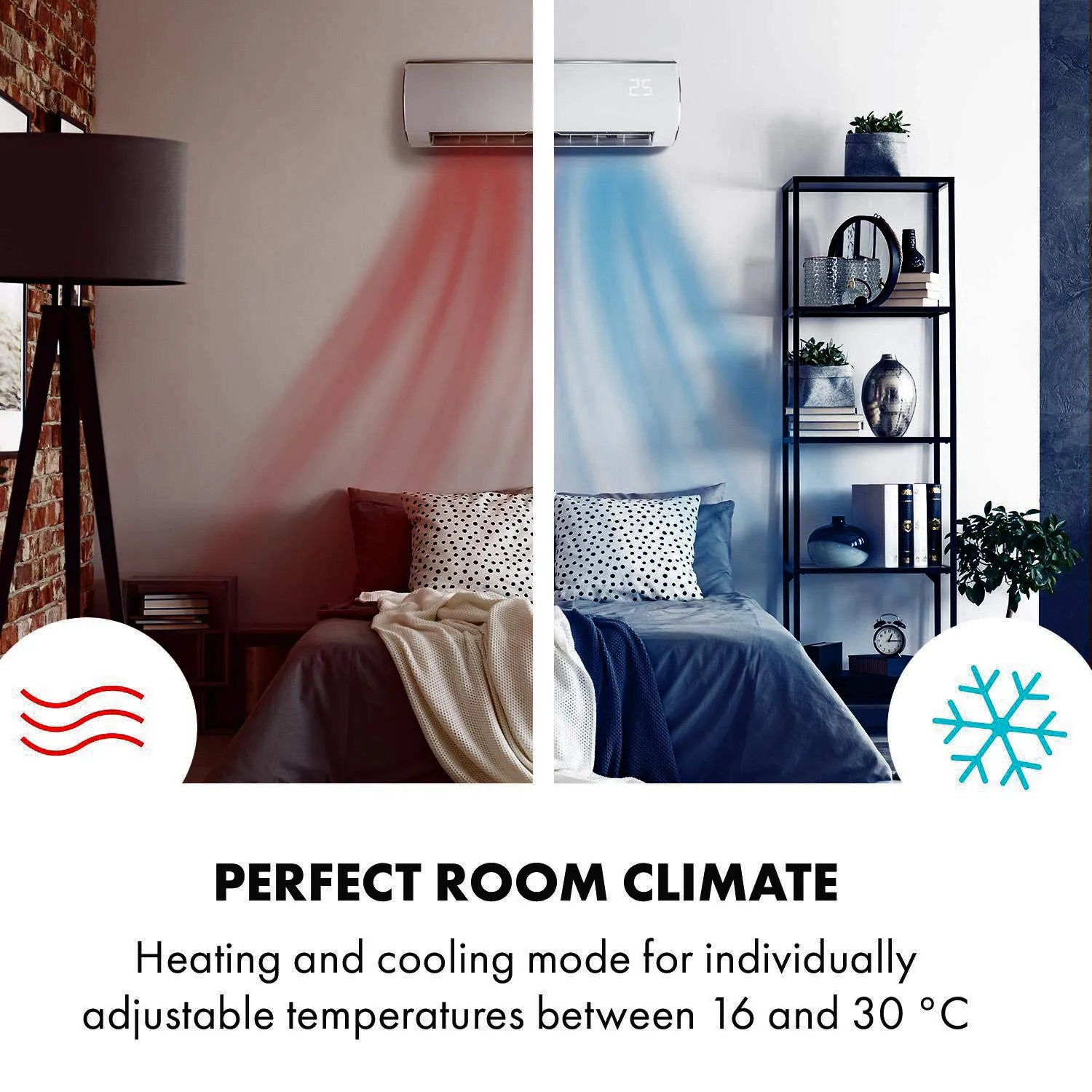 Klarstein Windwaker Eco climatiseur split 12000 BTU blanc