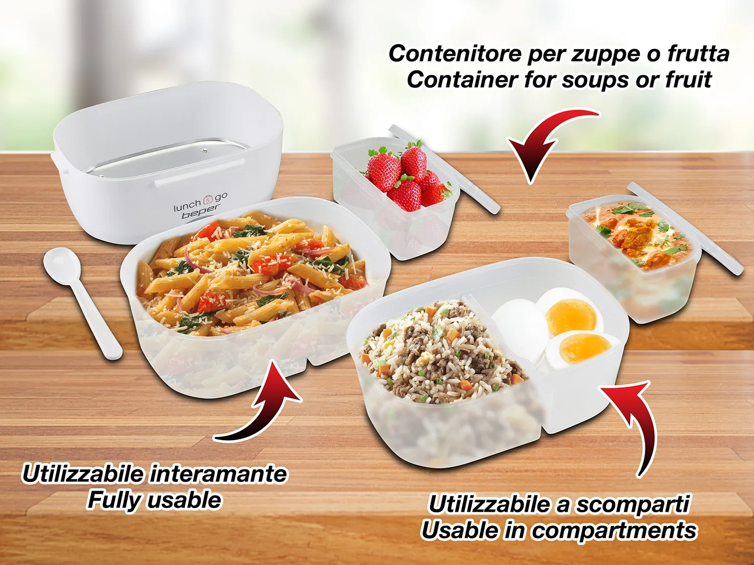Beper 90.920G gamelle chauffante électrique jaune 1,45 L