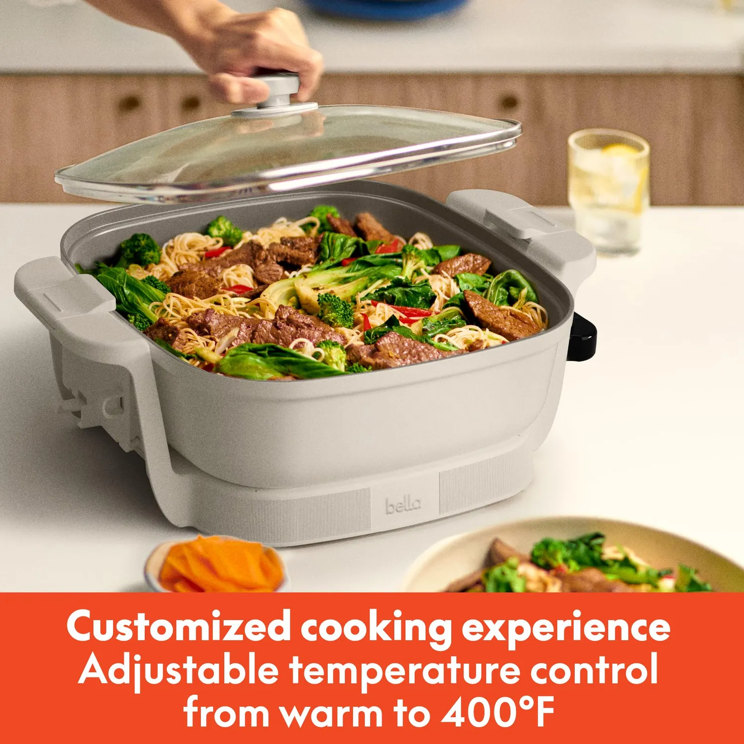 La Bella Make & Take poêle électrique 6 qt oatmilk